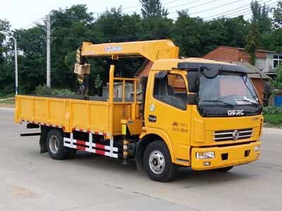 程力威牌CLW5110JSQE5型隨車起重運輸車隨車吊