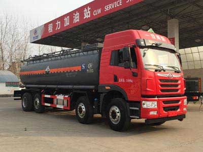 程力威牌CLW5314GFWC5型腐蝕性物品罐式運(yùn)輸車