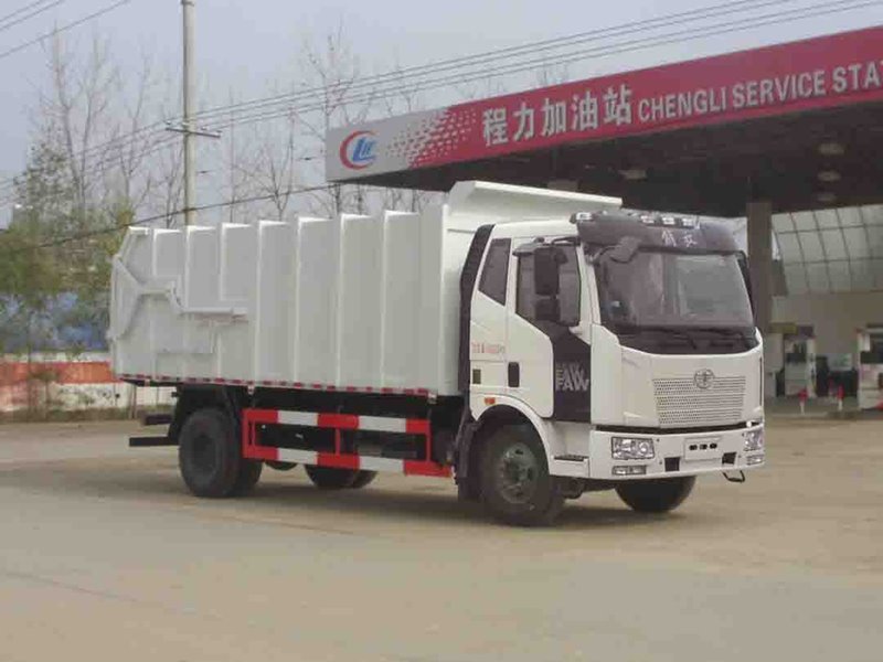 程力威牌CLW5160ZDJC5型壓縮式對(duì)接垃圾車