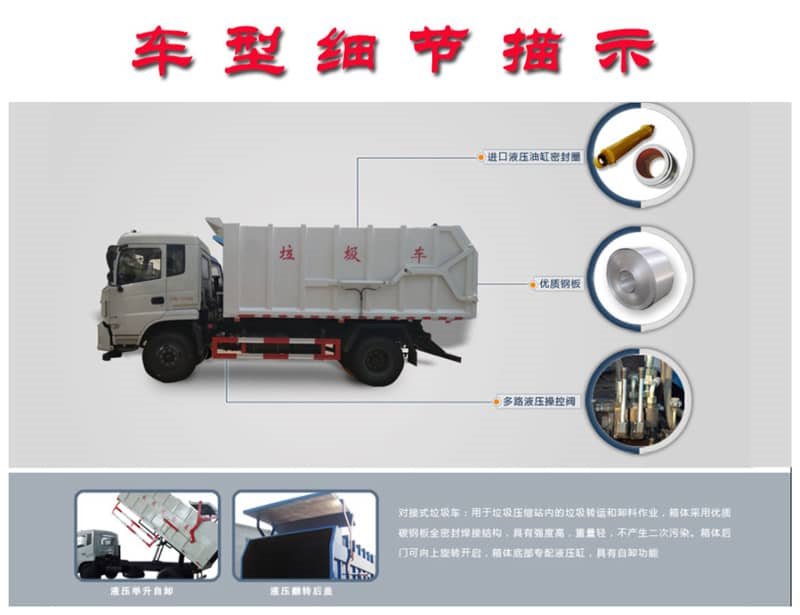 東風(fēng)天錦15方對接式垃圾車