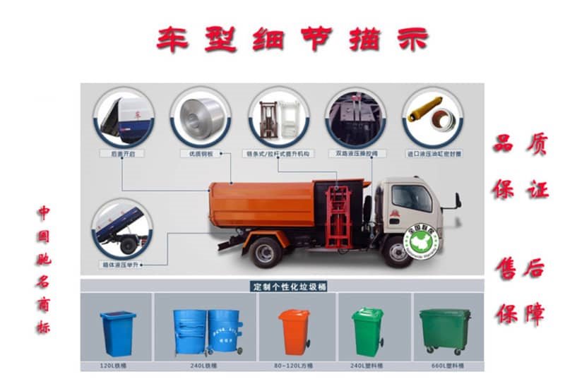 東風(fēng)多利卡掛桶式垃圾車（8方）