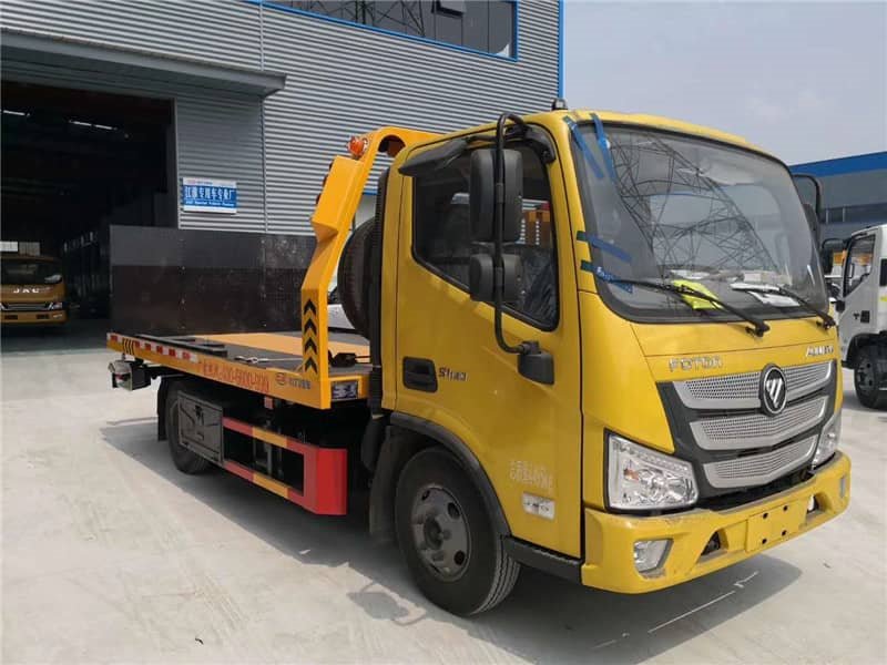 福田歐馬可藍(lán)牌一拖二清障車