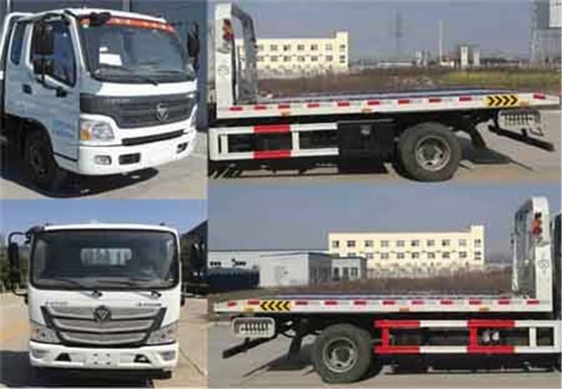 福田歐馬可藍(lán)牌一拖二清障車