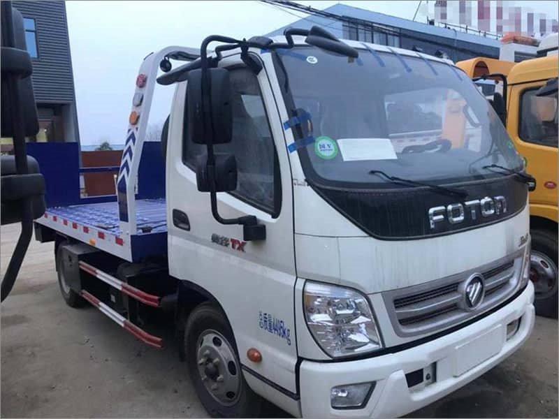  福田奧鈴藍(lán)牌一拖二清障車
