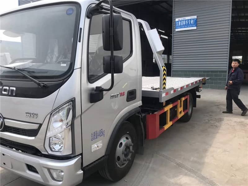  福田奧鈴藍(lán)牌一拖二清障車