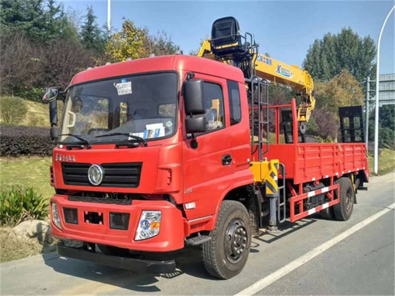 徐工8噸隨車(chē)吊帶爬梯