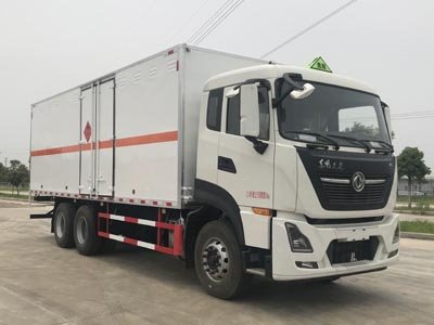 程力威牌CLW5260XRQD6易燃?xì)怏w廂式運(yùn)輸車