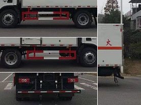 程力威牌CLW5120XRYB6易燃液體廂式運(yùn)輸車