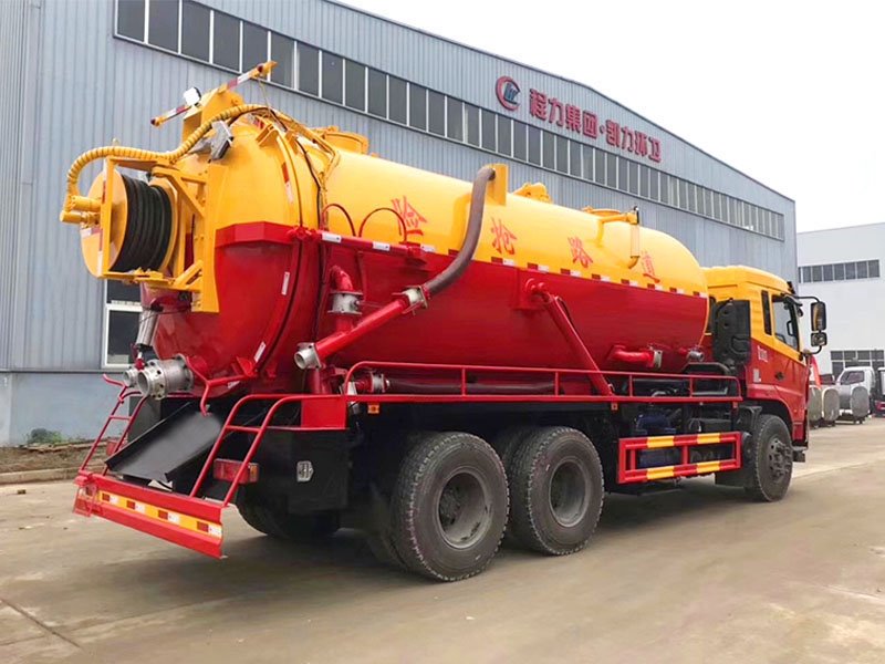 東風后雙橋清洗吸污車