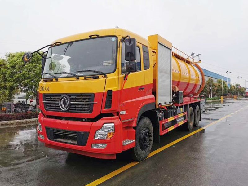 東風(fēng)天龍后雙橋清洗吸污車(chē) 吸污力大