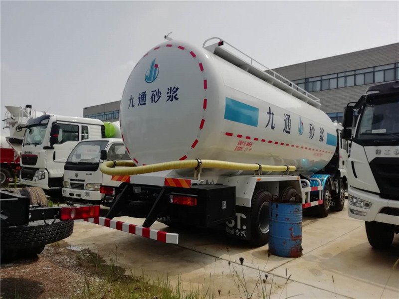 陜汽輕量化干混砂漿車就是印鈔機(jī)