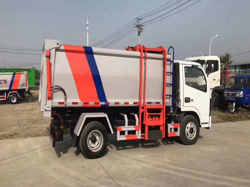 國六小型側裝掛桶垃圾車