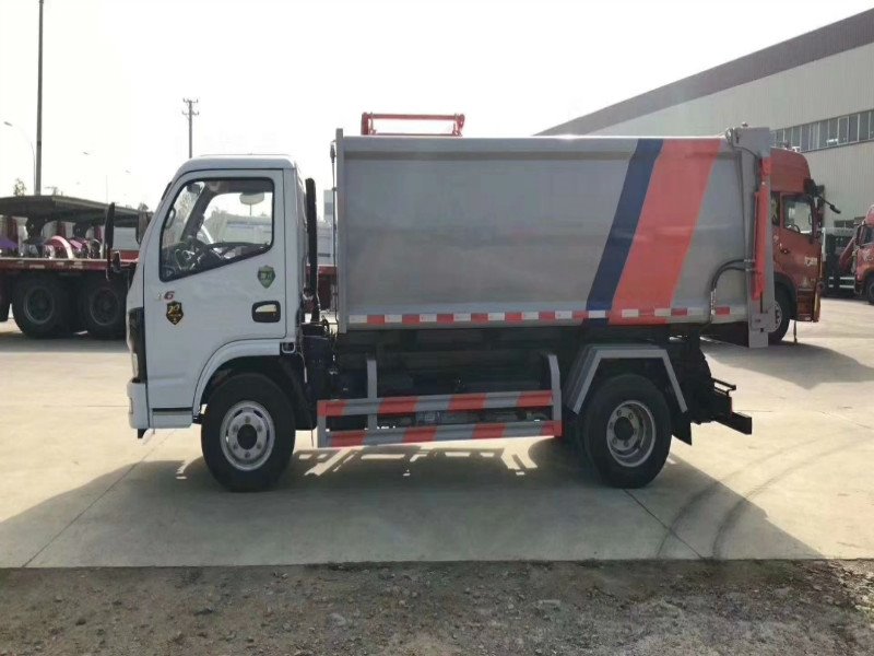 國六小型側裝掛桶垃圾車