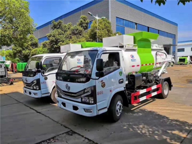 【國六】東風(fēng)多利卡圓罐餐廚垃圾車