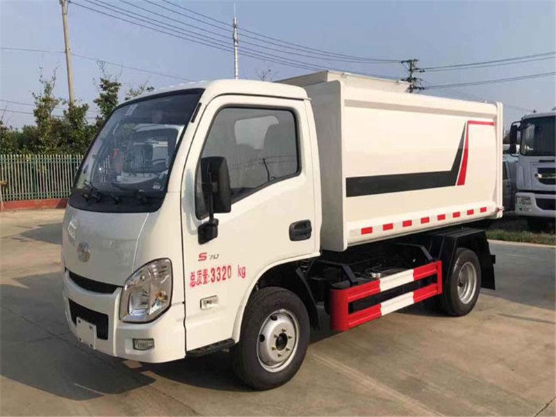程力3方躍進(jìn)側(cè)裝掛桶垃圾車