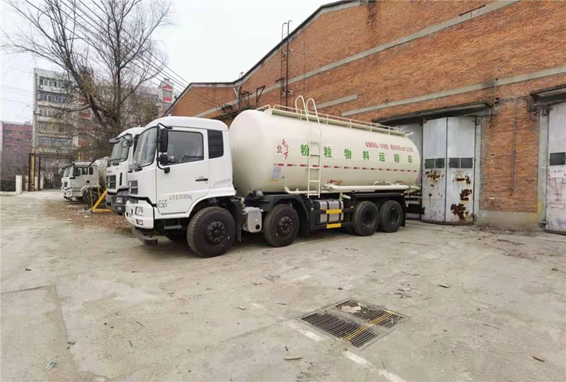 建湖東風散裝水泥罐車450大馬力水泥運輸車天龍前四后八干混砂漿車低價出售