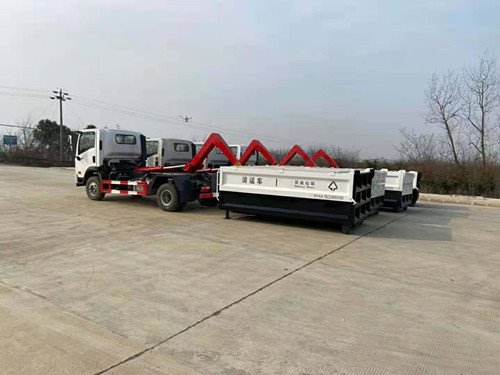 程力大運國六車廂可卸式垃圾車價錢多少可卸式垃圾車