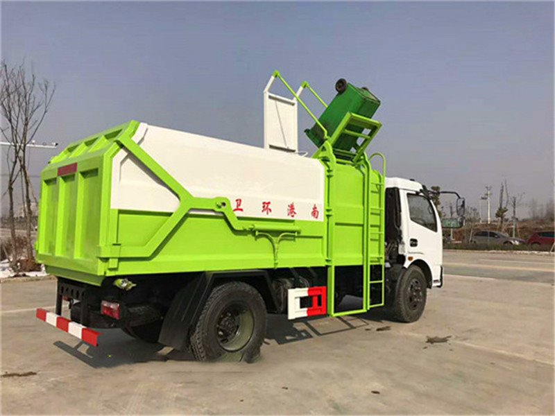 程力東風8方側(cè)裝掛桶壓縮垃圾車實時報價