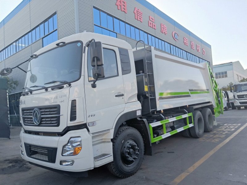 銷量好的東風天龍后雙橋壓縮垃圾車