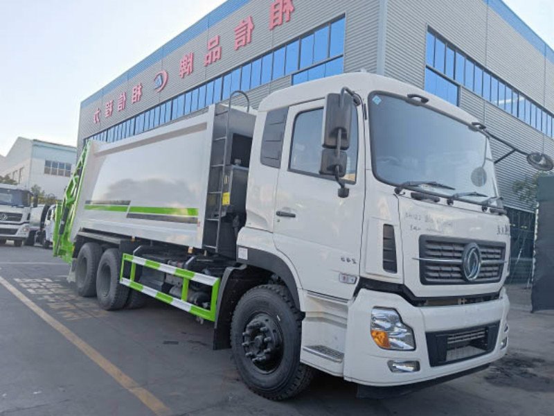 銷量好的東風天龍后雙橋壓縮垃圾車