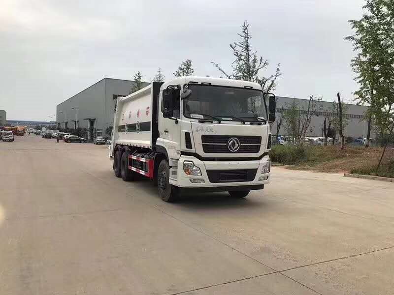 壓縮垃圾車(chē)東風(fēng)天龍20方訂單發(fā)車(chē)了