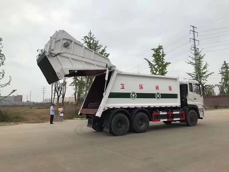 壓縮垃圾車(chē)東風(fēng)天龍20方訂單發(fā)車(chē)了