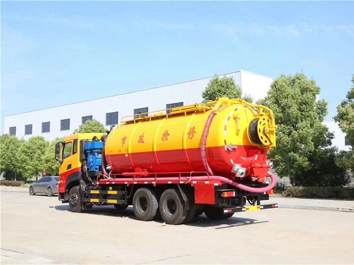 國六東風天龍21方清洗吸污車