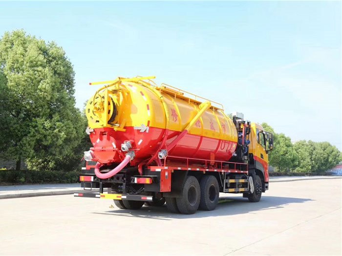國六東風天龍21方清洗吸污車