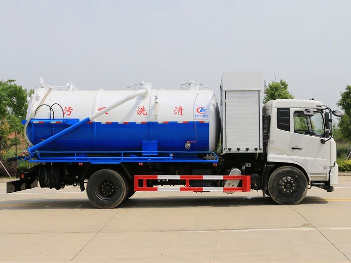 國六東風(fēng)天錦15方清洗吸污車