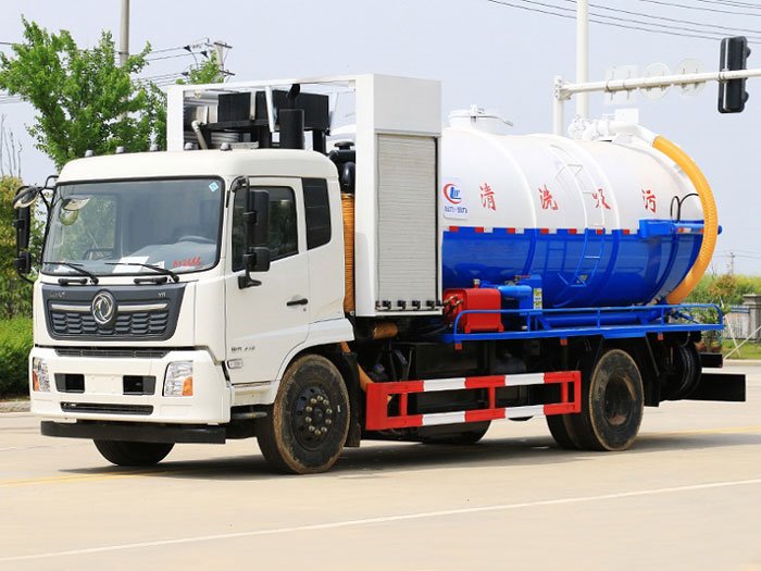國六東風(fēng)天錦15方清洗吸污車