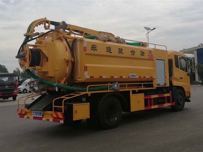國(guó)六東風(fēng)天錦12方聯(lián)合疏通車