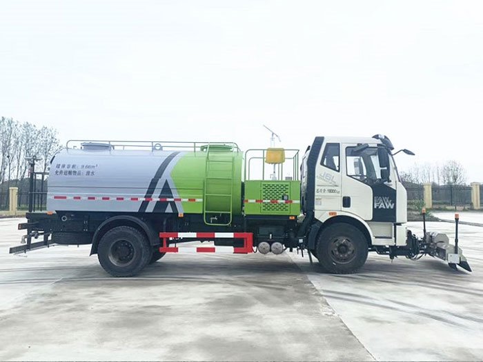 國六解放J6 9方路面清洗車