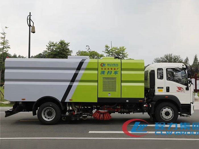國六重汽豪沃16方洗掃車-9水/7塵