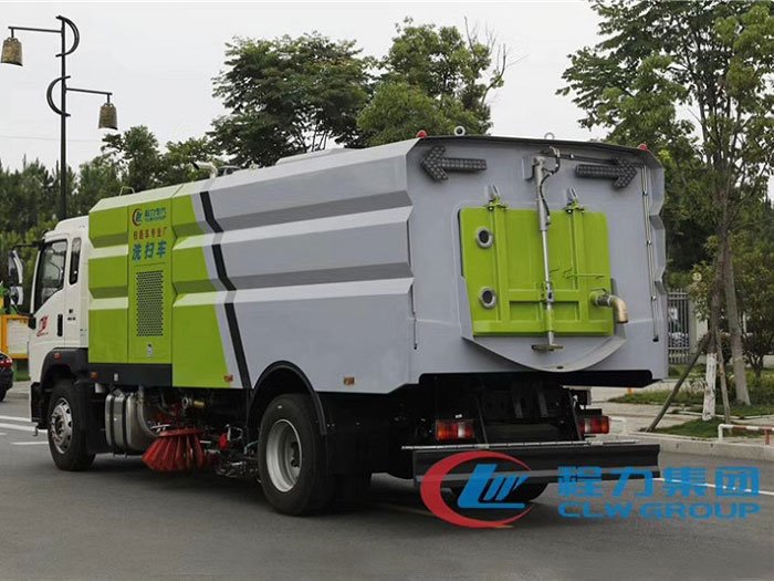 國六重汽豪沃16方洗掃車-9水/7塵
