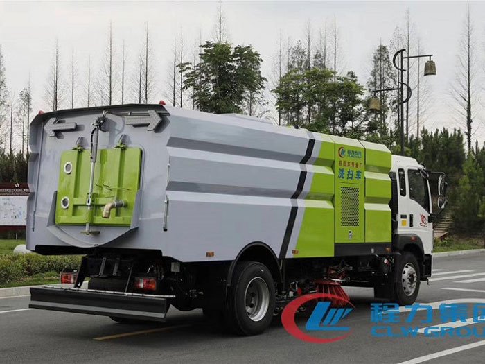 國六重汽豪沃16方洗掃車-9水/7塵
