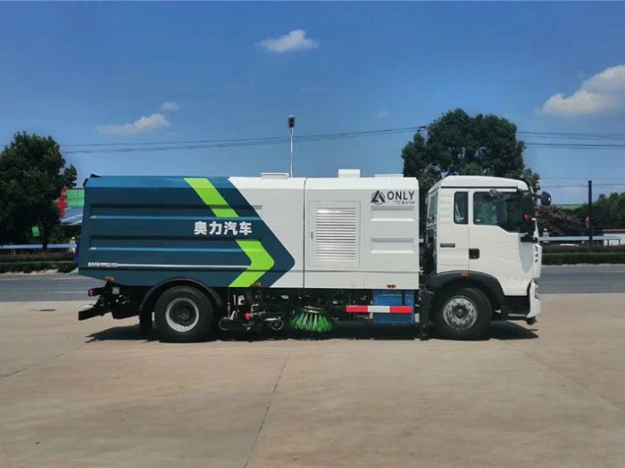 國六重汽T5G 16方洗掃車-9水/7塵