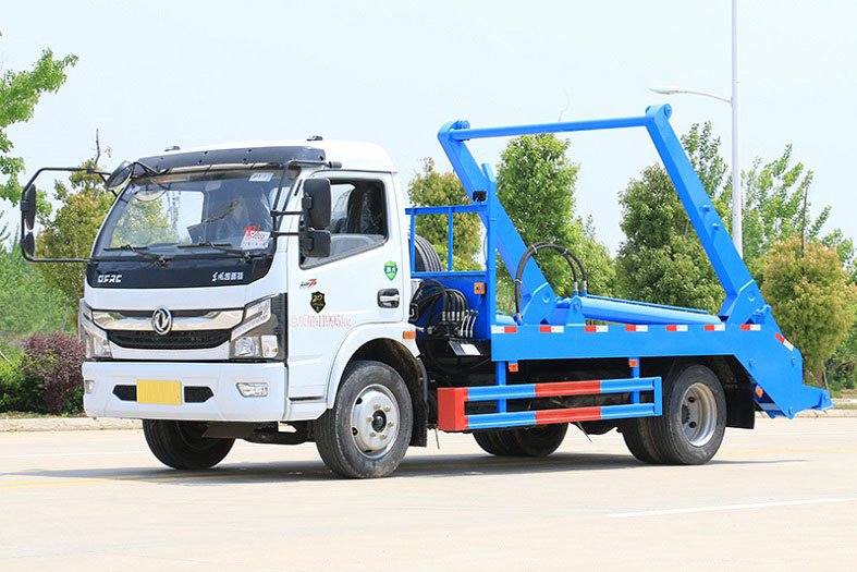 國六東風大多利卡5-6方擺臂垃圾車