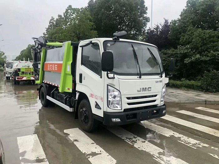 國六江鈴凱銳7方無泄漏后裝壓縮垃圾車