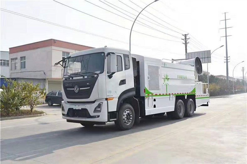 國六方罐東風天龍16噸多功能抑塵車