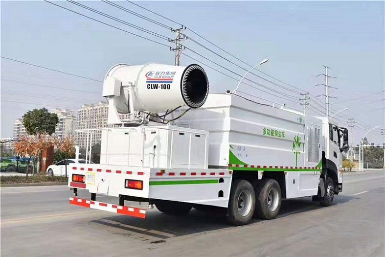 國六方罐東風天龍16噸多功能抑塵車
