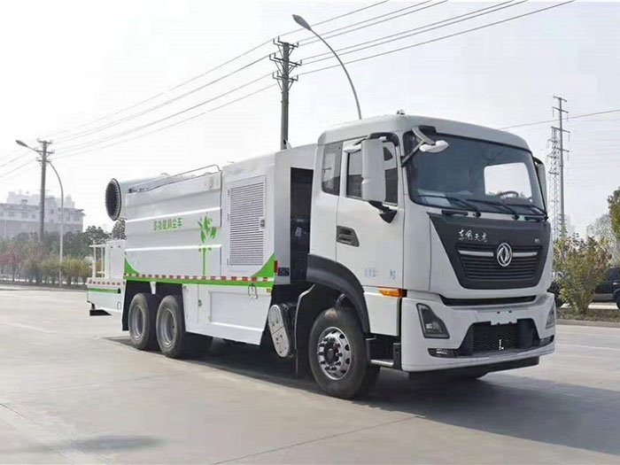 國六方罐東風天龍16噸多功能抑塵車