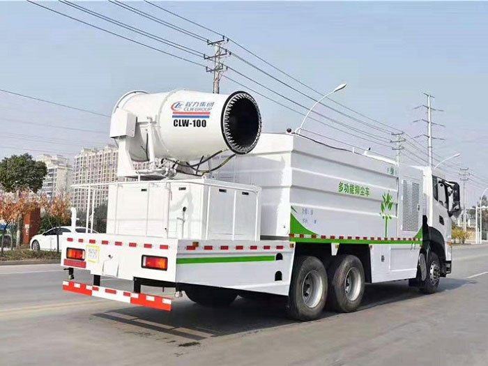 國六方罐東風天龍16噸多功能抑塵車