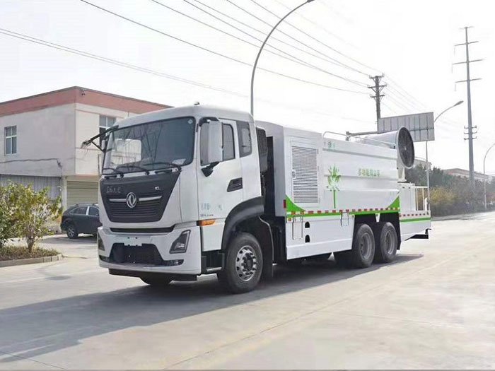 國六方罐東風天龍16噸多功能抑塵車