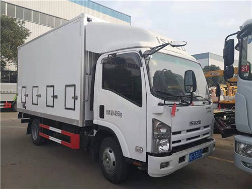 國六慶鈴五十鈴藍(lán)牌雛禽運(yùn)輸車-4.1米雛雞運(yùn)輸車