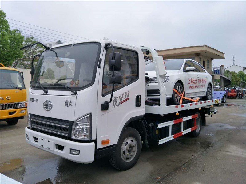 國六解放藍(lán)牌清障拖車