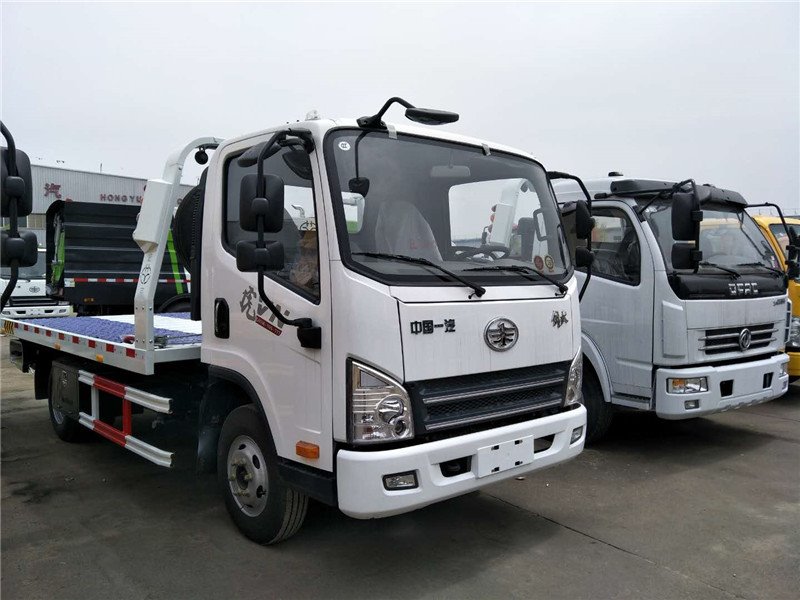 國六解放藍(lán)牌清障拖車