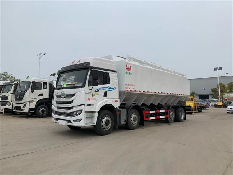 解放悍V前四后六散稱飼料運(yùn)輸車現(xiàn)車出售