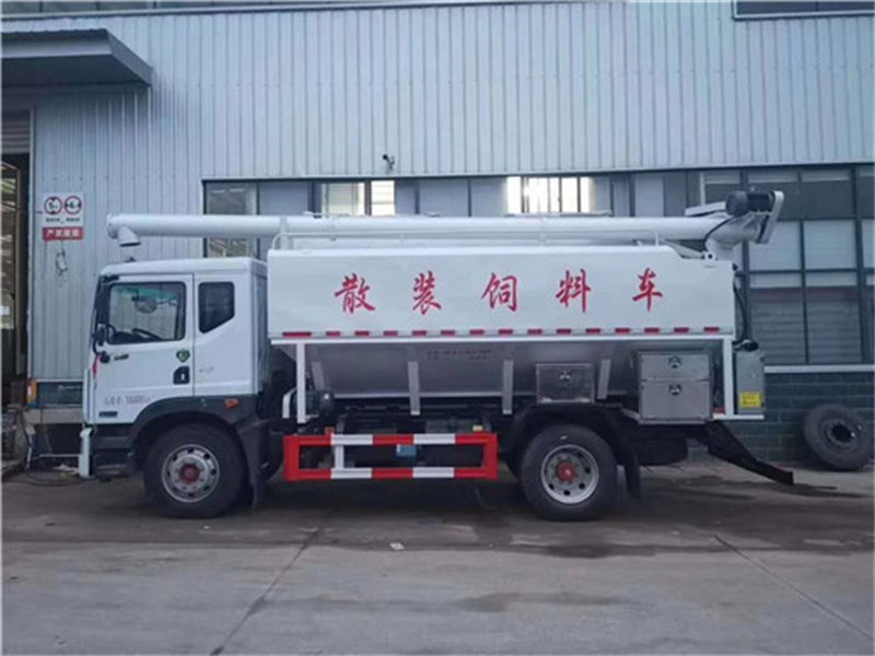 東風D9國六散裝飼料車購買電話