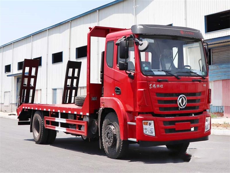 東風(fēng)錦程國(guó)六單橋平板車外觀和底盤