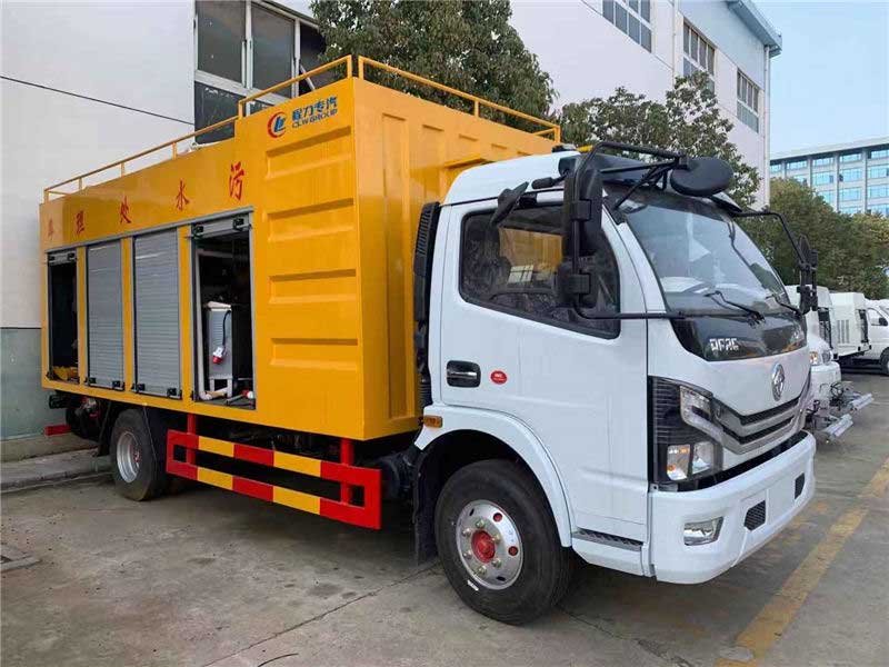 國六東風(fēng)多利卡D7黃牌污水處理車